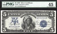 1899 $5 Chief Silver Certificate  Obverse Image