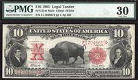 1901 $10 Bison Legal Tender Obverse Image