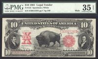 1901 $10 Bison Legal Tender Obverse Image