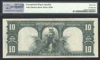 1901 $10 Bison Legal Tender Reverse Image