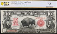 1901 $10 Bison Legal Tender Obverse Image
