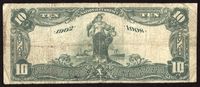 1902 $10 Date Back National - Parkston, South Dakota (Ch. 7662) Reverse Image