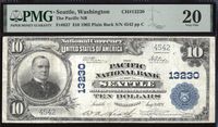 1902 $10 Pacific National Bank - Seattle WA (Charter 13230) Obverse Image