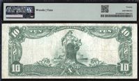 1902 $10 Pacific National Bank - Seattle WA (Charter 13230) Reverse Image
