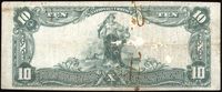 1902 $10 Plain Back National - Greenville, MS (Charter 3765) Reverse Image