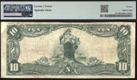 1902 $10 Red Seal National - Santo, TX (Charter 8176) Reverse Image