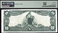 1902 $10 Red Seal National Serial No. 1 - Montgomery, PA (Charter 8866) Reverse Image