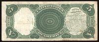 1907 $5 Woodchopper Legal Tender Reverse Image