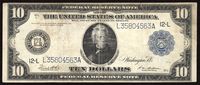 1914 $10 Federal Reserve Note - San Francisco Obverse Image