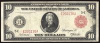 1914 $10 Red Seal FRN Obverse Image