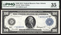 1914 $100 Federal Reserve Note - Atlanta Obverse Image