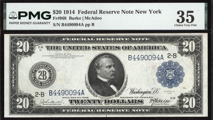 1914 $20 FRN Obverse Image
