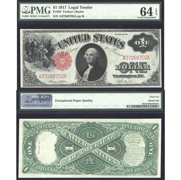 1917 $1 Sawhorse Legal Tender Composite Image
