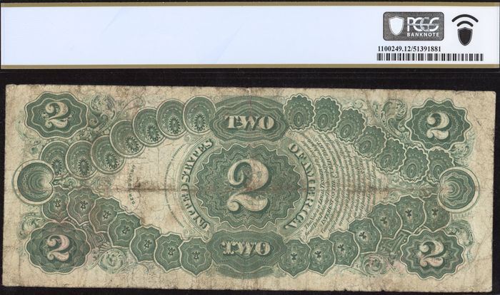 1917 $2 Legal Tender Reverse Image