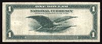 1918 $1 Spread Eagle FRBN Reverse Image