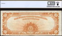 1922 $10 Gold Certificate Reverse Image