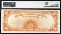 1922 $10 Gold Certificate Reverse Image