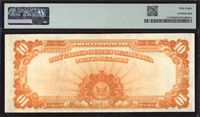 1922 $10 Gold Certificate Reverse Image
