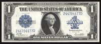 1923 $1 Horse Blanket Silver Certificate Obverse Image