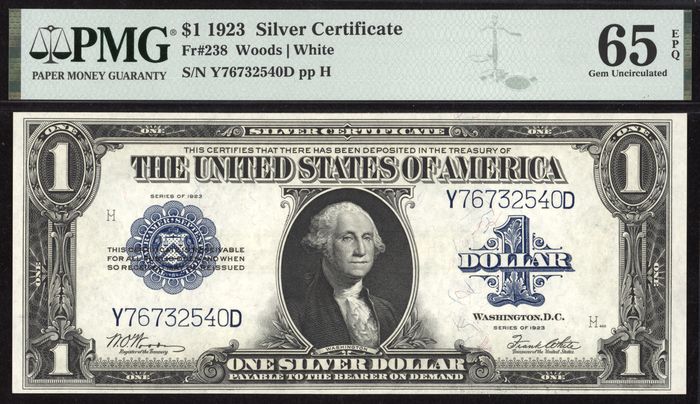 1923 Horse Blanket $1 Silver Certificate Obverse Image