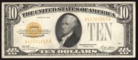 1928 $10 Gold Certificate Obverse Image