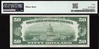1928 $50 Gold Certificate Reverse Image