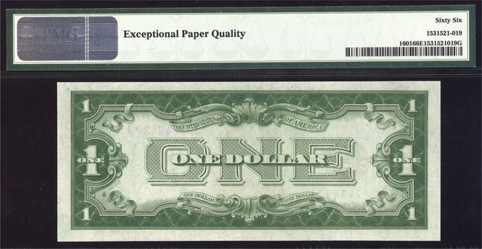 1928A $1 Funnyback Silver Certificate Reverse Image