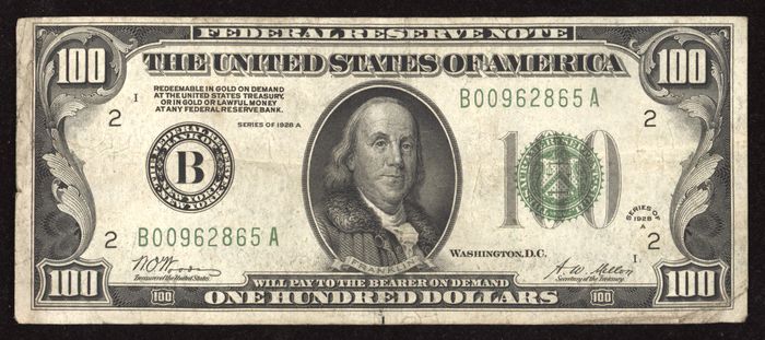 1928A $100 Federal Reserve Note Obverse Image