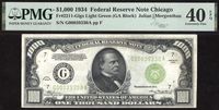 1934 $1000 Federal Reserve Note Light Green Seal Obverse Image