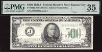 1934 $500 Federal Reserve Note Obverse Image