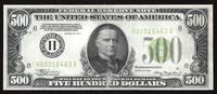1934 $500 FRN Light Green Seal Obverse Image