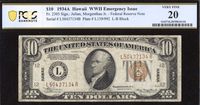 1934A $10 Hawaii Emergency Issue Obverse Image