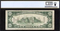 1934A $10 Hawaii Emergency Issue Reverse Image