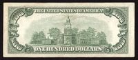 1934A $100 Federal Reserve Note Reverse Image