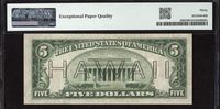 1934A $5 Hawaii Emergency Issue Reverse Image