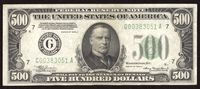 1934A $500 Federal Reserve Note Obverse Image