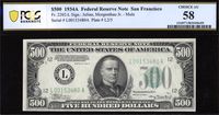 1934A $500 Federal Reserve Note Obverse Image