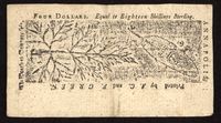April 10, 1774 $4 Maryland Colonial Reverse Image