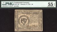 February 17, 1776 $8 Colonial Continental Currency Obverse Image