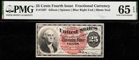 Fourth Issue 25c Fractional Obverse Image