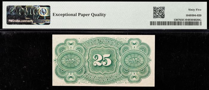 Fourth Issue 25c Fractional Reverse Image