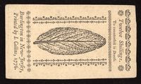 March 25, 1776 New Jersey Colonial Twelve Shillings (12s) Reverse Image