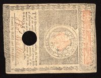 May 5, 1780 Massachusetts Colonial Five Dollars ($5) Reverse Image