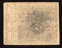 September 26, 1778 Continental Currency Colonial Twenty Dollars ($20) Reverse Image